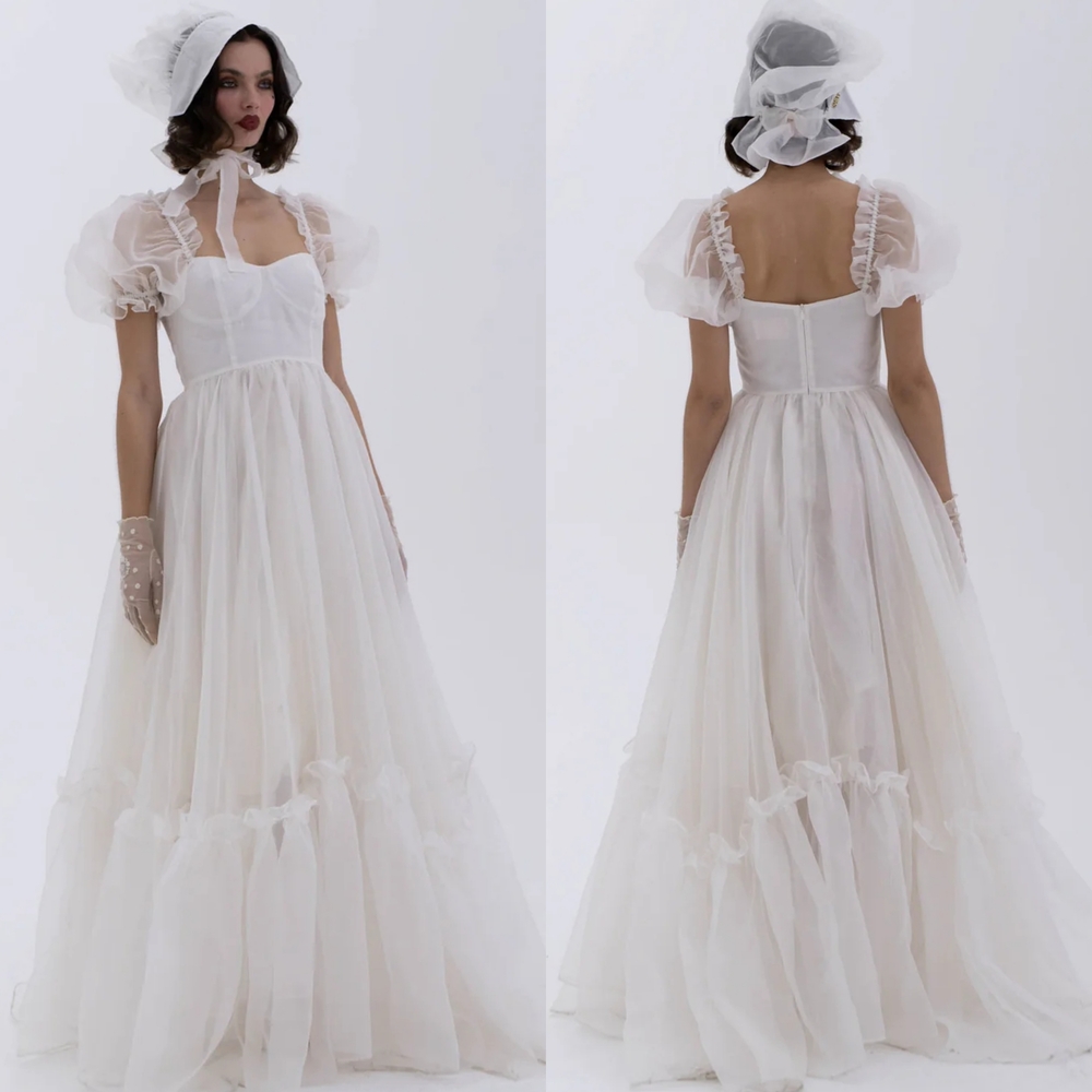 SOLD Selkie COTTON Ivory Ritz Gown